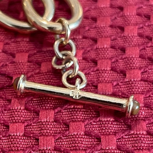 Lauren Ralph Lauren Retro Tortoise & Gold Chain Link Vintage 90s Necklace - Picture 2 of 2